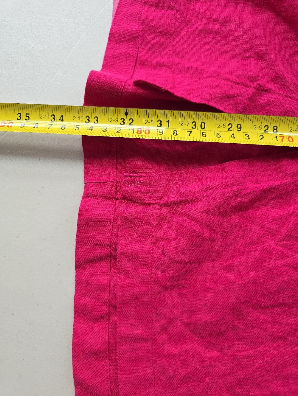 Universal Thread Bright Pink Linen Blend Full Midi Skirt with Pockets New M - Picture 11 of 11